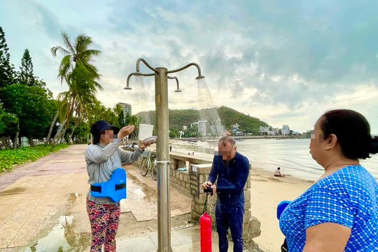 TP Vũng Tàu cấm dùng xà bông tại trụ tắm nước ngọt công cộng
