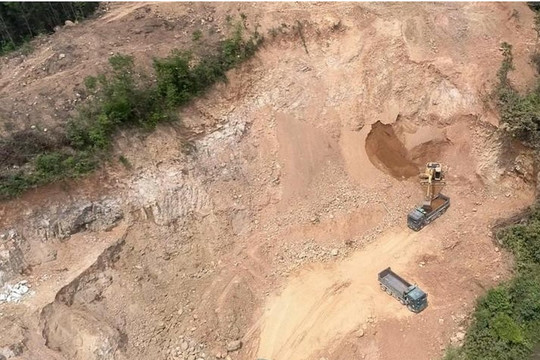 Quỳnh Lưu (Nghệ An): Xử phạt gần 1 tỷ đồng  khai thác khoáng sản trái phép 