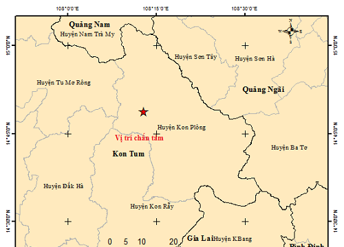 Động đất 3.0 độ richter lại xảy ra ở Kon Tum, tăng cường giám sát hồ chứa