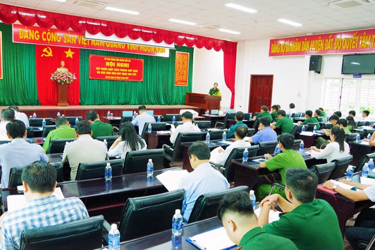 Bà Rịa – Vũng Tàu: Phổ biến Luật Biên phòng cho gần 100 lãnh đạo địa phương huyện Đất Đỏ