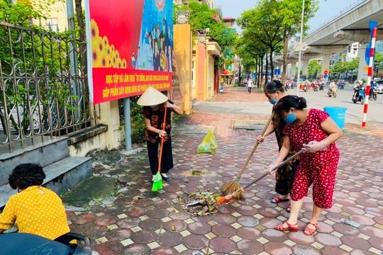 Hà Nội: Phong trào ngõ phố phong quang, sạch đẹp lan tỏa đến từng khu dân cư