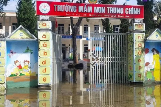 Thanh Hoá: Hơn 1.000 học sinh phải nghỉ học do ngập lụt