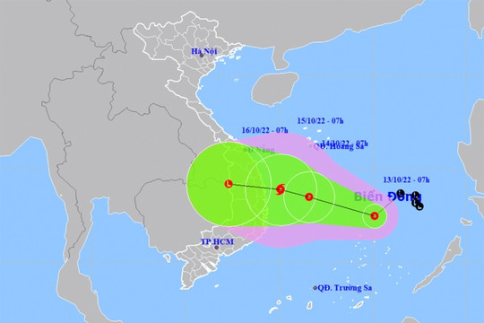 Xuất hiện áp thấp nhiệt đới có khả năng mạnh lên thành bão tại Biển Đông