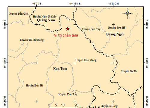 Lại liên tiếp xảy ra động đất tại Kon Tum
