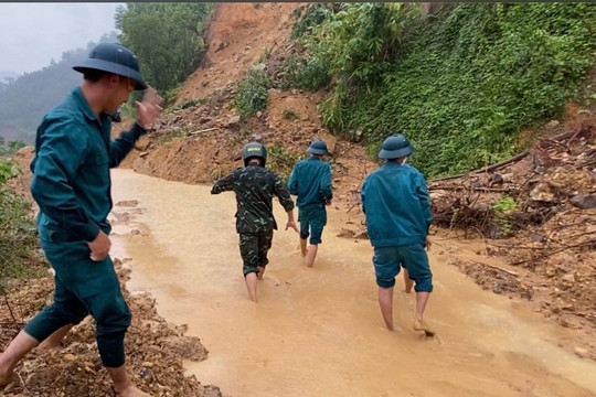 Quảng Nam: Khẩn trương khắc phục sạt lở tại huyện Nông Sơn