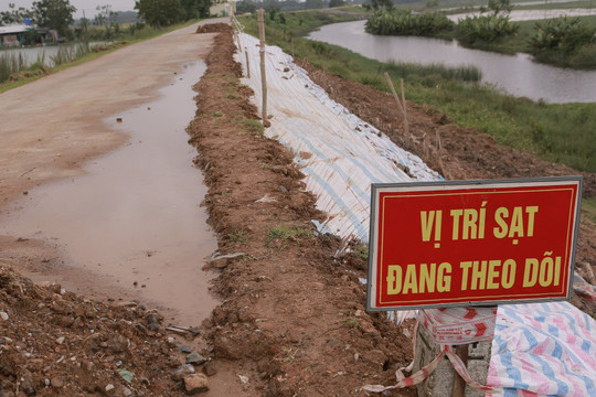 Thanh Hóa: Công bố tình trạng khẩn cấp sự cố đê tả sông Mã