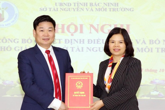 Ông Đoàn Anh Tuấn được bổ nhiệm giữ chức Phó Giám đốc Sở Tài nguyên và Môi trường tỉnh Bắc Ninh