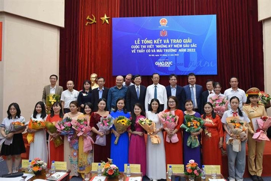 Hà Nội: Tổ chức Lễ tổng kết và trao giải Cuộc thi viết  “Những kỷ niệm sâu sắc về thầy cô và mái trường” năm 2022
