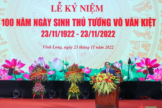 Thủ tướng Chính phủ chủ trì Lễ kỷ niệm 100 năm Ngày sinh Thủ tướng Võ Văn Kiệt