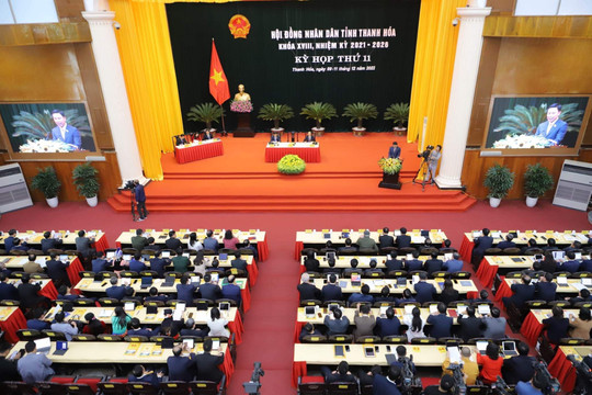 Thanh Hóa: Khai mạc Kỳ họp thứ 11, HĐND tỉnh khóa XVIII, nhiệm kỳ 2021 – 2026