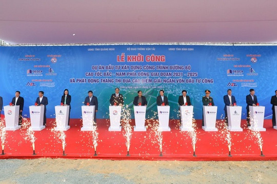 Thủ tướng Phạm Minh Chính nhấn nút khởi công cao tốc Bắc - Nam