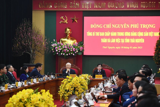Toàn văn phát biểu của Tổng Bí thư nhân dịp về thăm, chúc Tết tại Thái Nguyên