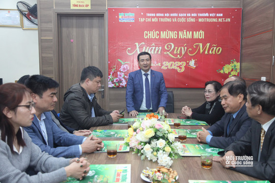 [VIDEO] Lãnh đạo Hội Nước sạch và Môi trường Việt Nam thăm và chúc Tết Tạp chí MT&CS nhân dịp Xuân Quý Mão