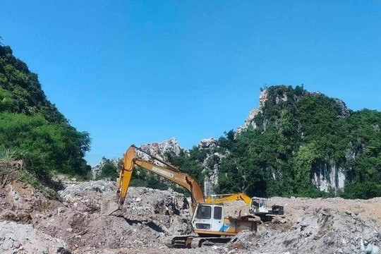 Thanh Hóa: Công ty Thành Phát bị xử phạt 250 triệu đồng vì khai thác khoáng sản vượt công suất