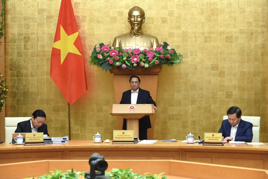 Thủ tướng Phạm Minh Chính chủ trì phiên họp Chính phủ thường kỳ tháng 1/2023
