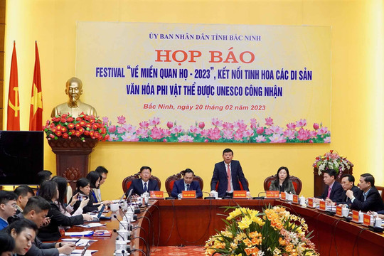 Bắc Ninh tổ chức Festival "Về miền Quan họ 2023" với gần 30 hoạt động