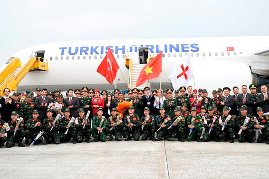 Lực lượng Quân đội Việt Nam hoàn thành nhiệm vụ cứu hộ động đất Thổ Nhĩ Kỳ về nước an toàn