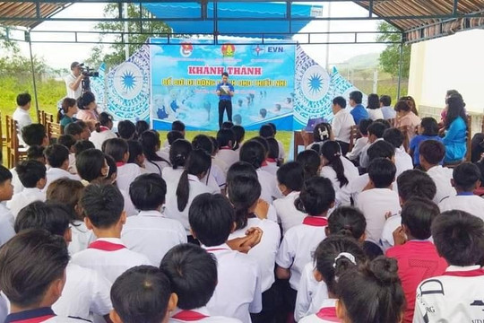 Phú Yên: Khánh thành công trình “bể bơi di động” phòng, chống đuối nước cho trẻ em