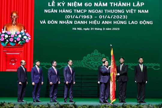 Dự lễ kỷ niệm 60 năm thành lập Vietcombank, Thủ tướng giao nhiệm vụ trọng tâm cho ngành ngân hàng