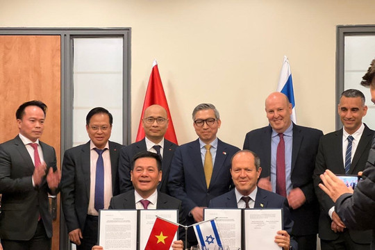 Việt Nam và Israel ra tuyên bố chung kết thúc đàm phán về Hiệp định Thương mại tự do