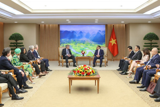 Thủ tướng Phạm Minh Chính tiếp đoàn nghị sĩ Hoa Kỳ