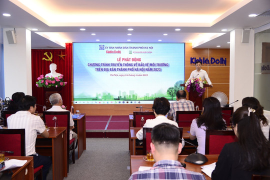 Lễ phát động chương trình truyền thông “Bảo vệ môi trường trên địa bàn thành phố Hà Nội năm 2023”