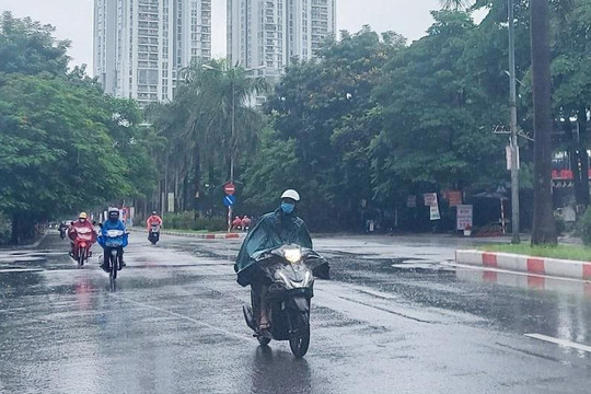 Dự báo thời tiết ngày 29/4: Hà Nội nhiều mây có mưa, rải rác có dông