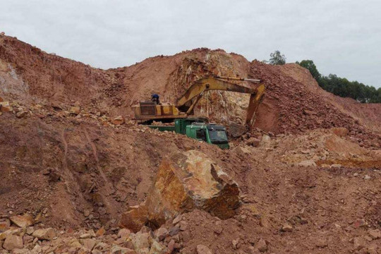 Bắc Giang: Xử phạt 100 triệu đồng đối với Công ty Đại Phúc vì khai thác đất trái phép