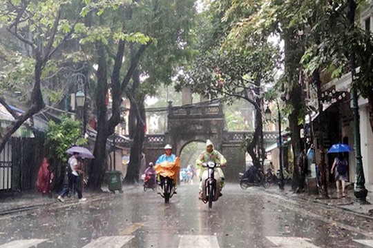 Dự báo thời tiết Hà Nội ngày 23/5/2023: Trời mưa rào, nền nhiệt khoảng 25 độ C