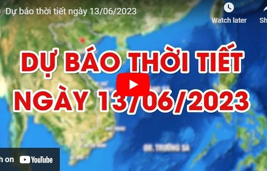 Dự báo thời tiết ngày 13/06/2023: Hà Nội mưa to