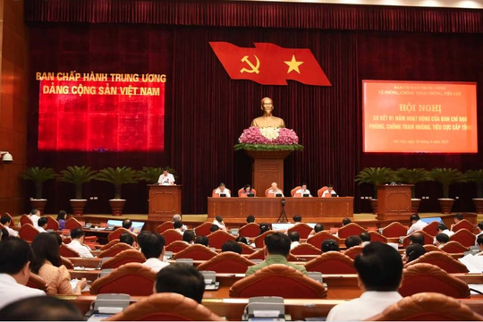 Tổng Bí thư Nguyễn Phú Trọng chủ trì hội nghị sơ kết 1 năm BCĐ phòng chống tham nhũng cấp tỉnh