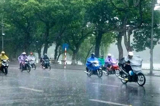 Dự báo thời tiết Hà Nội ngày 24/6: Mưa rất to