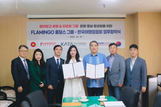 Tập đoàn Flamingo và Hiệp hội các công ty du lịch Hàn Quốc ký thỏa thuận hợp tác chiến lược