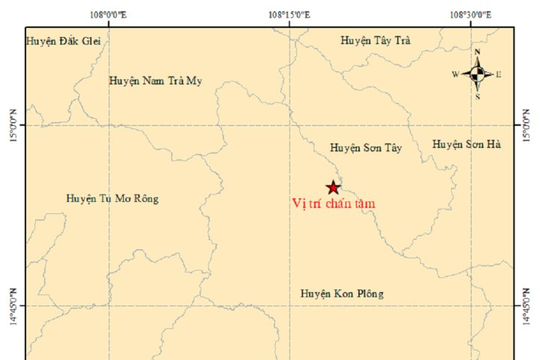 Kon Tum: Trong 5 ngày xảy ra 31 trận động đất