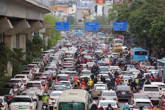 Hà Nội thực hiện nhóm giải pháp làm giảm thiểu tình trạng ùn tắc giao thông