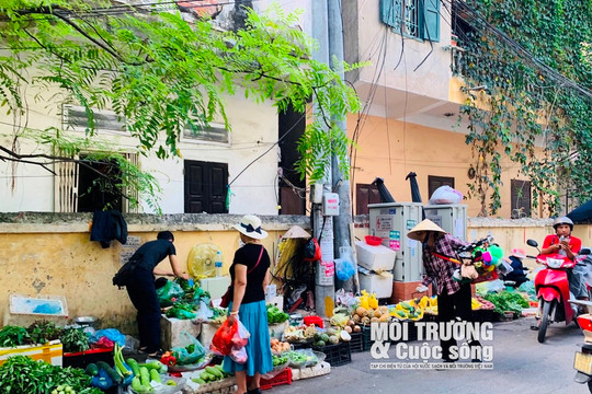 Hà Nội: Chợ cóc ngang nhiên lấn chiếm vỉa hè, lòng đường 