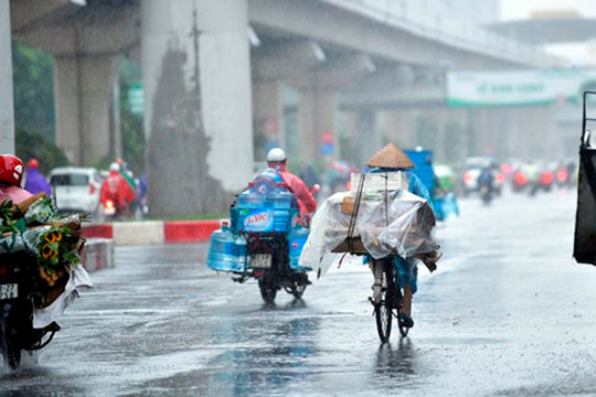Dự báo thời tiết Hà Nội ngày 02/8/2023: Nhiều mây, có lúc mưa vừa và dông