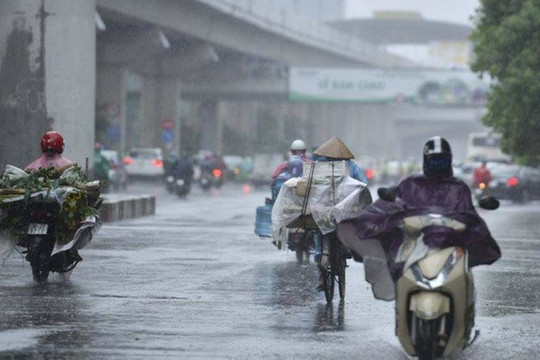Dự báo thời tiết Hà Nội ngày 6/8/2023: Trời mát, có lúc mưa to và dông