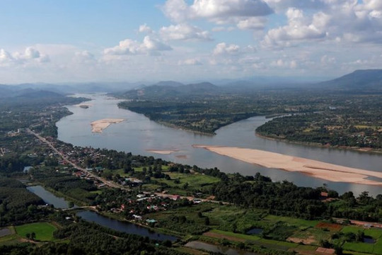 Mực nước sông Mê Kông đang tăng nhanh