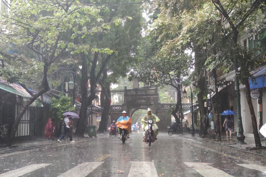 Dự báo thời tiết Hà Nội ngày 12/8: Nhiều mây, có mưa vừa và dông