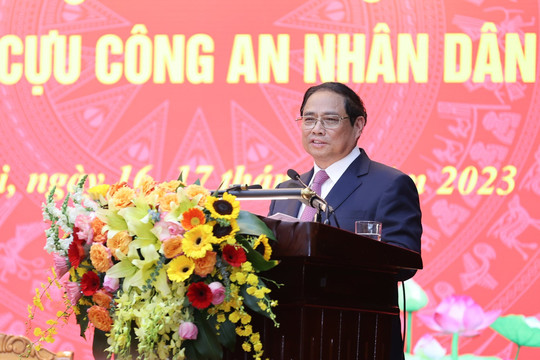 Thành lập Hội Cựu Công an nhân dân Việt Nam, Thủ tướng Phạm Minh Chính tới dự