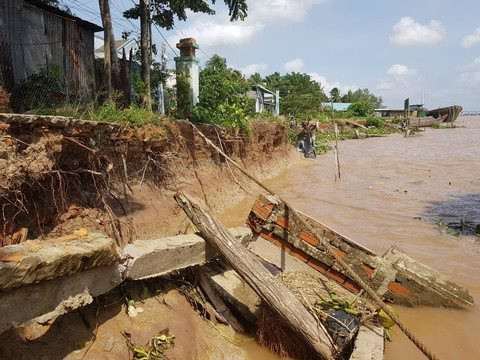 Sạt lở bờ sông, bờ biển ở Bạc Liêu gây thiệt hại gần 10 tỷ đồng
