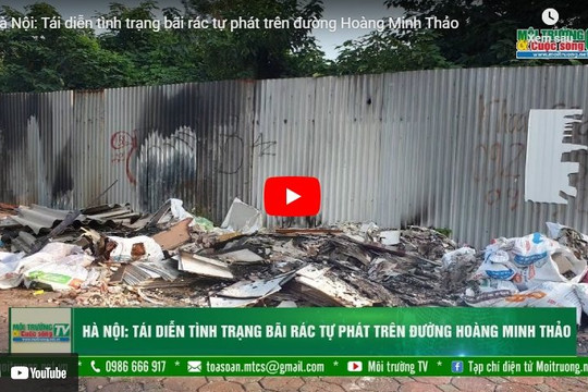 [VIDEO] Hà Nội: Tái diễn tình trạng bãi rác tự phát trên đường Hoàng Minh Thảo
