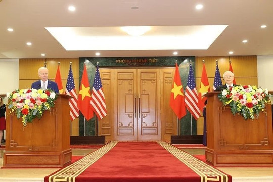 Phát biểu của Tổng Bí thư Nguyễn Phú Trọng và Tổng thống Hoa Kỳ tại cuộc gặp báo chí
