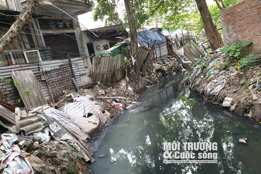 Người dân quận Ba Đình (Hà Nội) lo lắng, bất an khi sống cạnh con mương ô nhiễm 