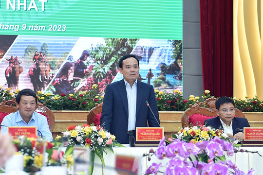 Phó Thủ tướng Trần Lưu Quang: Bảo vệ bình yên và thúc đẩy sự phát triển của cả vùng Tây Nguyên
