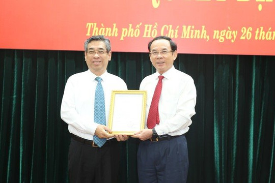 Thành phố Hồ Chí Minh có tân Phó Bí thư Thành ủy