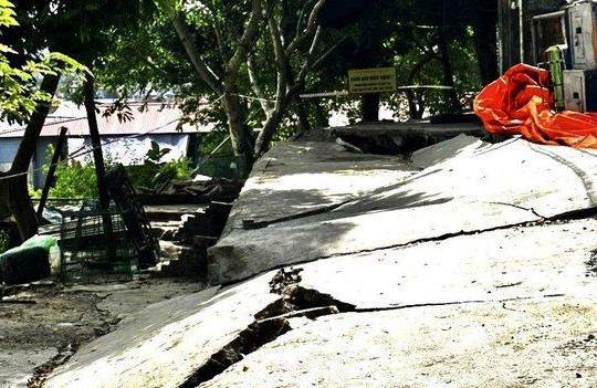Bắc Ninh lên phương án sơ tán dân khi đê sông Cầu sụt lún hàng chục mét