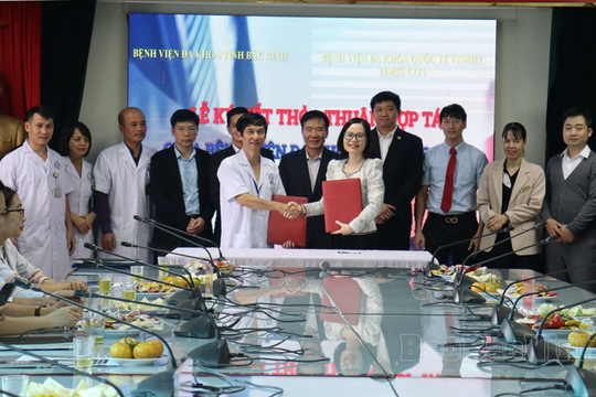 Bệnh viện Đa khoa tỉnh Bắc Ninh và Bệnh viện Đa khoa Quốc tế Vinmec ký kết thoả thuận hợp tác chuyên môn