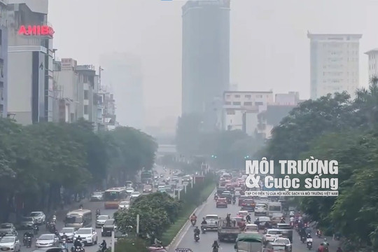 Chất lượng không khí tại Hà Nội chạm ngưỡng đáng báo động